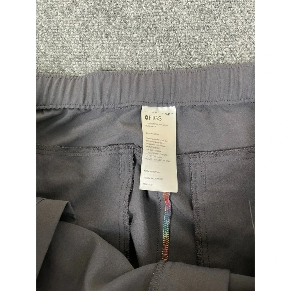 Figs Technical Collection Men's Gray Polyester/Rayon‎ High Rise Pants Size XXL